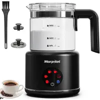 OEM Mousseur à lait 6 en 1, 600 W, 250 ml, en verre, noir
