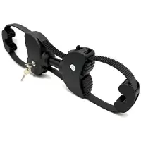 Merkloos Support de cadre pour vélo, 20 cm, sangle réglable pour vélo électrique, avec système de verrouillage, couleur noire, pour porte-vélos