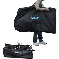 Unyqoos Sac de transport pliable pour vélos , dimensions 130 cm x 82 cm, housse de protection 1680D avec bandoulière – Sac de voyage pour vélos de montagne 26 pouces et vélos de route 700C