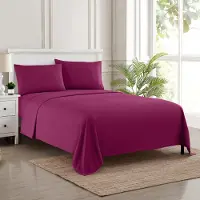 Merkloos Ensemble de draps, extra doux, taille standard, respirant, pour chambre à coucher