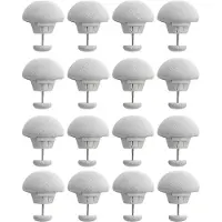 Merkloos 16 supports pour housses de couette, en coton, avec clip en forme de champignon et bouton, pour maintenir les housses de couette en place