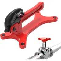 Dripio Pince à tube, de 0,3 à 3,8 cm, avec serrage automatique, de couleur rouge