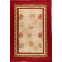 OEM Couverture 100% coton, rouge, 240 x 250 cm