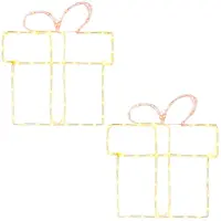 vidaXL Décorations lumineuses LED pour fenêtre, modèle LOVIISA, lot de 2, 160 LED