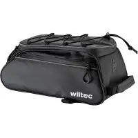 Wiltec Sacoche de vélo , 9 litres, noir, 37 x 15 x 17 cm. Sacoche de vélo avec poignée de transport, imperméable et équipée de réflecteurs