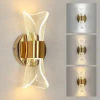 COMELY , applique murale LED d'intérieur, 12W, éclairage décoratif, 3000K/4500K/6500K – Or, 3000K/4500K/6500K