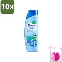 Head & shoulders 10 flacons de shampooing antipelliculaire Pure Intense, effet rafraîchissant, 250 ml - Pack économique - 10 pièces