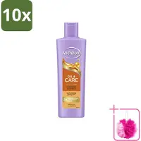 Unilever 10 flacons de shampooing Andrélon Oil & Care pour cheveux secs et crépus, 250 ml - Pack économique - 10 pièces