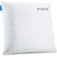 Unyqoos Coussin viscoélastique pour la tête et les canapés (56 x 56 x 12 cm), fabriqué en mousse de type latex, avec housse amovible et lavable, respirant et soulageant la pression
