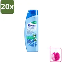 Head & shoulders 20 flacons de shampooing antipelliculaire Pure Intense, effet rafraîchissant, 250 ml - Pack économique - 20 pièces