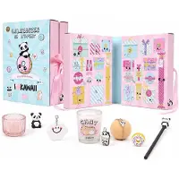 Merkloos Calendrier de l'Avent avec 24 surprises Kawaii sur le thème des pandas - Cadeau de Noël pour enfants
