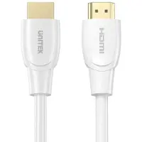 UNITEK Câble HDMI 2.0 4K 60Hz, Blanc, 1M (1 m), Câble vidéo, Blanc