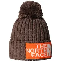 The North Face Heritage Ski Tuke | Bonnet d'hiver ajusté pour hommes & femmes, tissu durable, marron fumé/orange TNF
