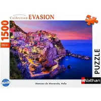 Ravensburger Puzzle 1500 pièces - Hameau de Manarola, Italie, 1500 szt., Miast, 14 lat(a)