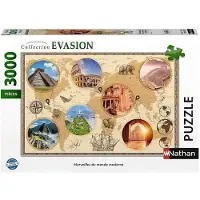 Nathan Puzzle de 3000 pièces : Les merveilles du monde moderne