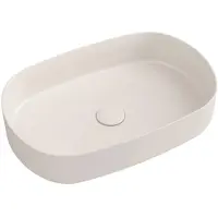 Isvea INFINITY OVAL vasque à poser 55x36cm, ivoire mat