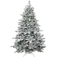Magic Home Sapin MagicHome Noël Frosty, enneigé, 3D+2D, extra dense, 150 cm