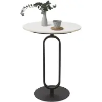 Merkloos Table ronde en marbre pour salon et chambre