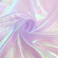 Merkloos Tissu en organza - Couleur lavande claire, dimensions 500 x 150 cm