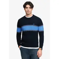 Superdry Pull Cotton Stripe Cable Jumper