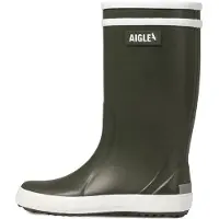 Aigle Bottes en caoutchouc 'LOLLY POP' olive / blanc