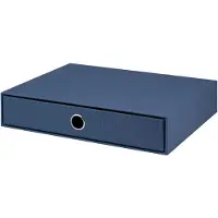 Magni 1524452900 - S.O.H.O. Boîte à tiroirs pour DIN A4, avec trou de préhension, Marine, 343 x 250 x 65