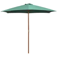 Merkloos Parasol de jardin en bois avec ventilation, 270 cm