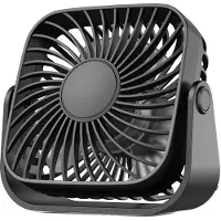 OEM Mini ventilateur portable, 3 vitesses, réglage à 360°, couleur noire