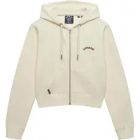 Superdry Veste de survêtement 'Essential' bourgogne / blanc cassé