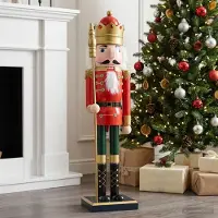 Syfax Noix de Noël TURKU, rouge et noir, 50 cm