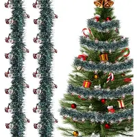 Merkloos Lot de 5 guirlandes de Noël, longueur de 2 mètres