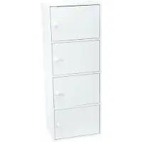 Merkloos Armoire pratique à 4 portes, idéale pour la salle de bain et la chambre