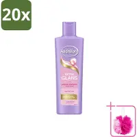 Unilever 20 flacons de shampooing Andrélon Extra Brillance, 250 ml, lot économique, 20 pièces
