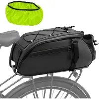 Merkloos Sacoche étanche pour vélo, compatible avec porte-bagages arrière, d'une capacité de 12 litres, avec réflecteurs