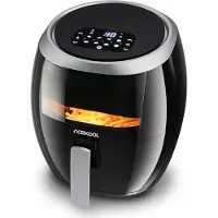 OEM Friteuse à air chaud de 8 litres, 1800 W, 8 programmes, écran tactile LED, fenêtre de visualisation