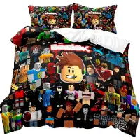 Merkloos Ensemble de linge de lit - Motifs anime - 135 x 200 cm