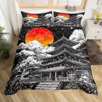 Merkloos Ensemble de couette vintage japonais pour garçons et filles