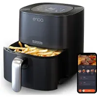 OEM Friteuse à air chaud de 5,5 litres, 8 programmes, format XXL, contrôle via application, couleur noire