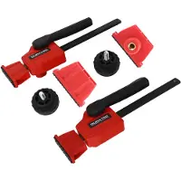Dripio Lot de 2 pinces pour établi, pour trous de 20 mm, force de serrage > 70 kg