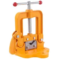 Dripio Pince à collier de serrage, de 15 à 115 mm, corps en fonte, mâchoires en acier de 45, finition jaune mat