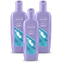 Unilever 3 bouteilles de shampooing 2-en-1 Andrélon - 450 ml - Pack économique - 3 pièces