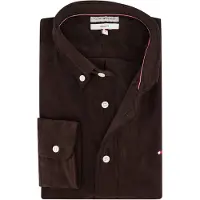 Tommy Hilfiger Corduroy Chemise Velours Côtelé Brown Marron taille XXL