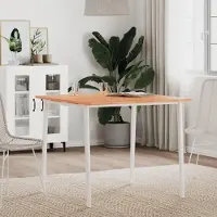 Merkloos Pied de table en bois massif en hêtre, pour une nouvelle table