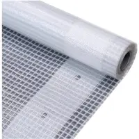 vidaXL Bâche de couverture Leno Blanc 4 x 15 m 260 g/m