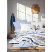 L'essentiel Maison , Moreno - Blue, Blau, Ranforce King-Size-Bettbezug-Set (FR), 100 % BAUMWOLLE RANFORCE, 240 x 220 cm