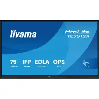 Iiyama 75"W IFP 40-Points Bonded PureTouch IR? 75" Wifi 4K Ultra HD Écran tactile Intégré dans le processeur Android