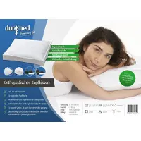 Unyqoos Coussin orthopédique Dunimed pour le cou, avec support cervical – Soutien pour le cou et les épaules, idéal pour les personnes dormant sur le dos ou sur le côté. Dimensions : 50 x 60 x 10 cm