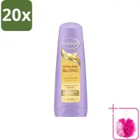 Unilever 20 flacons de revitalisant Andrélon Stralend Blond, 200 ml chacun, lot économique (20 pièces)