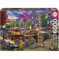 Educa Puzzle - - Vélos à Amsterdam - 6000 pièces - 156 x 107 cm - à partir de 15 ans