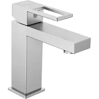 Sonstiges Mitigeur pour lavabo en acier inoxydable, finition nickel brossé, mélangeur chaud/froid, idéal pour les lavabos, les toilettes de camping-car, hauteur 166 mm